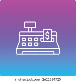 Cashier Machine vector icon. Can be used for printing, mobile and web applications.