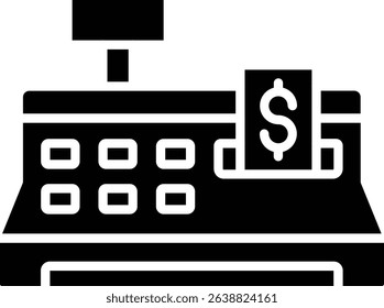 Cashier Machine vector icon. Can be used for printing, mobile and web applications.