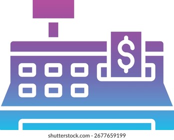 Cashier Machine vector icon. Can be used for printing, mobile and web applications.