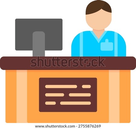 Cashier New Creative Vector Icon Design