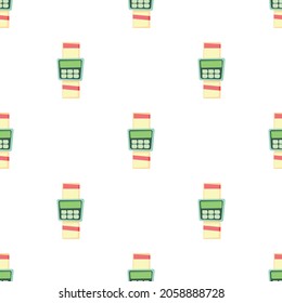 Cashier pattern seamless background texture repeat wallpaper geometric vector