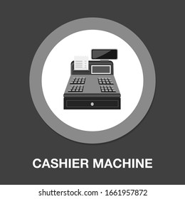 cashier payment. vector cash machine illustration - money payment icon