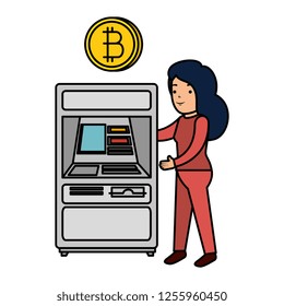 cashier with set of commercial coins