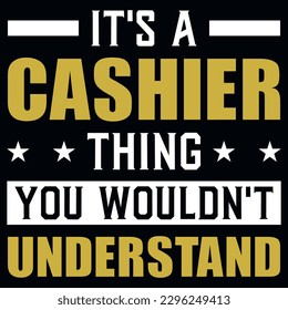 Cashiers typography tshirt design vector design 