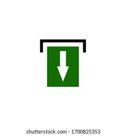 Cash-in cash-out color icon. money sign design