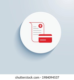 Cashless Claim Service Icon Vector Design