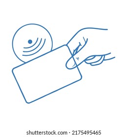 Cashless or contact less payment icon