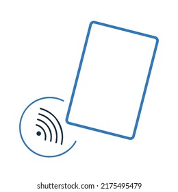 Cashless or contact less payment icon