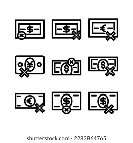 cashless icon or logo isolated sign symbol vector illustration - Collection of high quality black style vector icons
