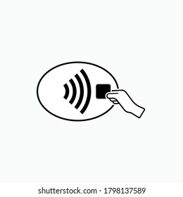 Cashless Icon. Modern Payment Symbol for Design, Presentation, Website or Apps Elements - Vector.