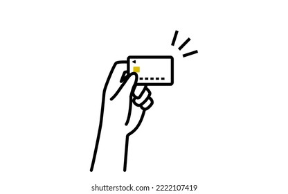 Cashless, cashless payment with credit card