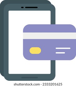 A Cashless Payment flat icon design