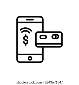 Cashless Payment icon in vector. Logotype