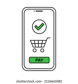 Cashless payment and online shopping on your smartphone