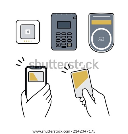 cashless payment set of smart phone, prepaid  transportation IC card and reader devices