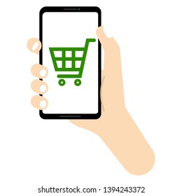 Cashless payment. Smartphone payment
