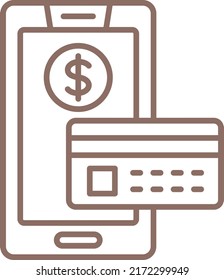 Icono del vector Pago sin efectivo. Se puede usar para imprimir, móviles y aplicaciones web.