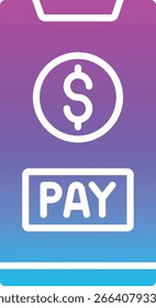 Cashless Payment vector icon. Can be used for printing, mobile and web applications.