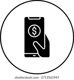 Icono de Vector de pago sin efectivo. Se puede utilizar para aplicaciones de impresión, móviles y de Web.