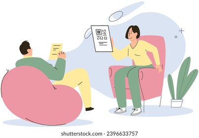 Cashless payment. Vector illustration. Touchless payment methods are especially useful in situations where hygiene is important Retailers are increasingly adopting contactless payment systems to cater