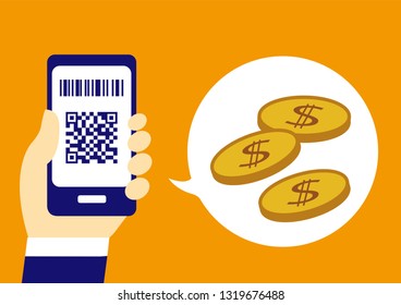 Cashless with smartphone