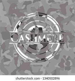 Cashmere on grey camouflage pattern