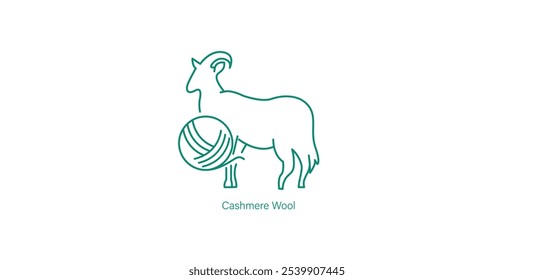 Cashmere Wool Icon for Luxury Textiles and Sustainable Fashion