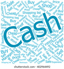 cash,Word cloud art background