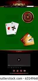 casino advertising design with a tape measure