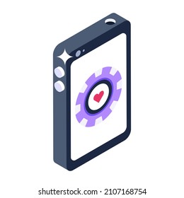 Casino app, casino chip inside phone

