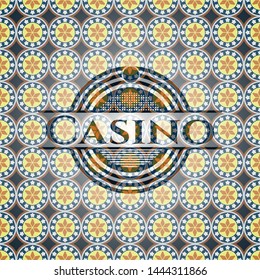 Casino arabesque emblem background. arabic decoration.