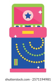 casino arcade machine isolated isolated icon