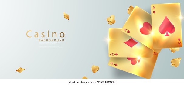 casino background design 3D Gold Luxurious Vector Illustration Vip