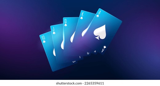 casino background design with luxury poker cards vector illustration