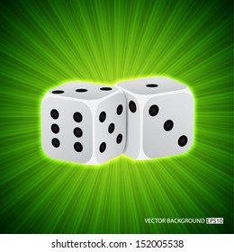 Casino background with dices. EPS10 vector