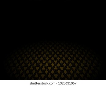 Casino background floor perspective gold suits vector
