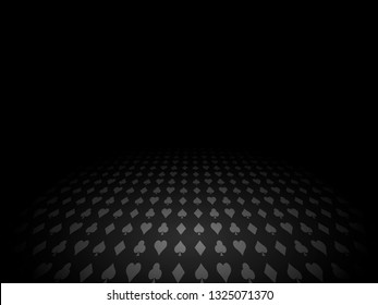 Casino Background Floor Perspective Grey Suits Vector