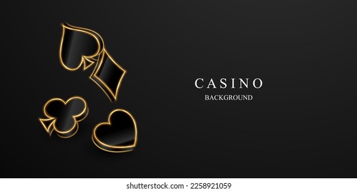 Casino-Hintergrund, luxuriöser Hintergrund, Vektorgrafik