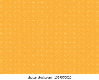 Casino background orange lines suits pattern design vector