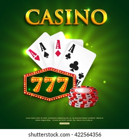 Casino background. Vector illustration