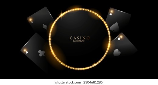 ilustración del vector de fondo del casino para el diseño elegante del afiche del afiche del juego