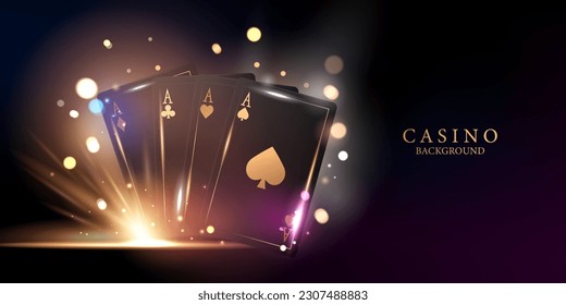 casino background vector illustration for gambling poster banner elegant design