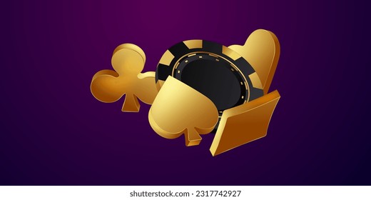 casino background vector illustration for gambling poster banner elegant design