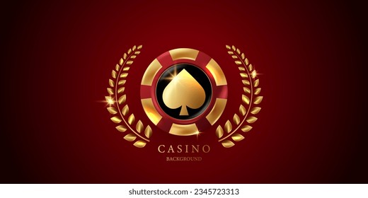 casino background vector illustration for gambling poster banner elegant design