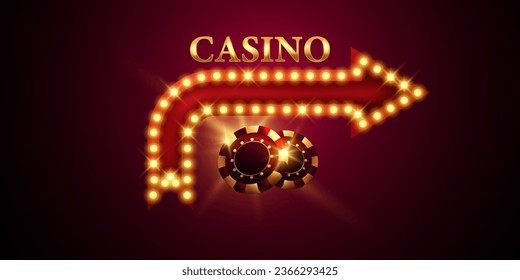 ilustración del vector de fondo del casino para el diseño elegante del afiche del afiche del juego