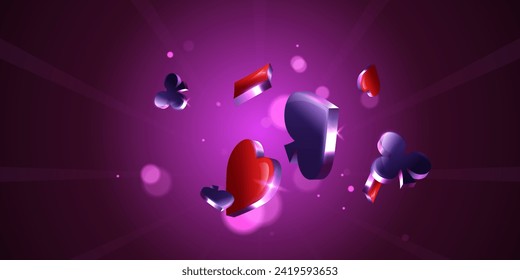 casino background vector illustration for gambling poster banner elegant design