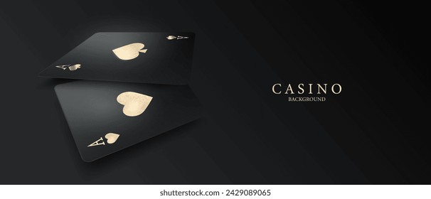 casino background vector illustration for gambling poster banner elegant design