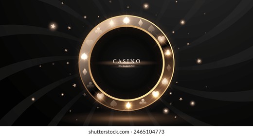 casino background vector illustration for gambling poster banner elegant design