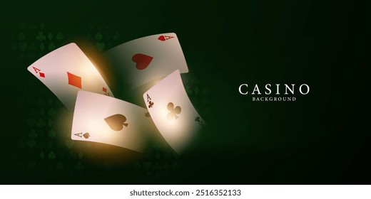 ilustração vetor de fundo do cassino para o design elegante do banner do pôster do jogo