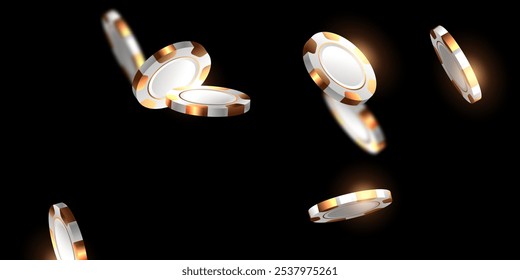 Ilustración vectorial de fondo del casino para el diseño elegante del Anuncio del cartel del juego
